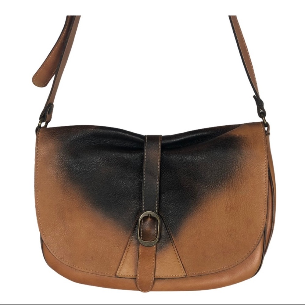 RARE OUT OF STOCK Vintage Patricia Nash burnished leather crossbody bag